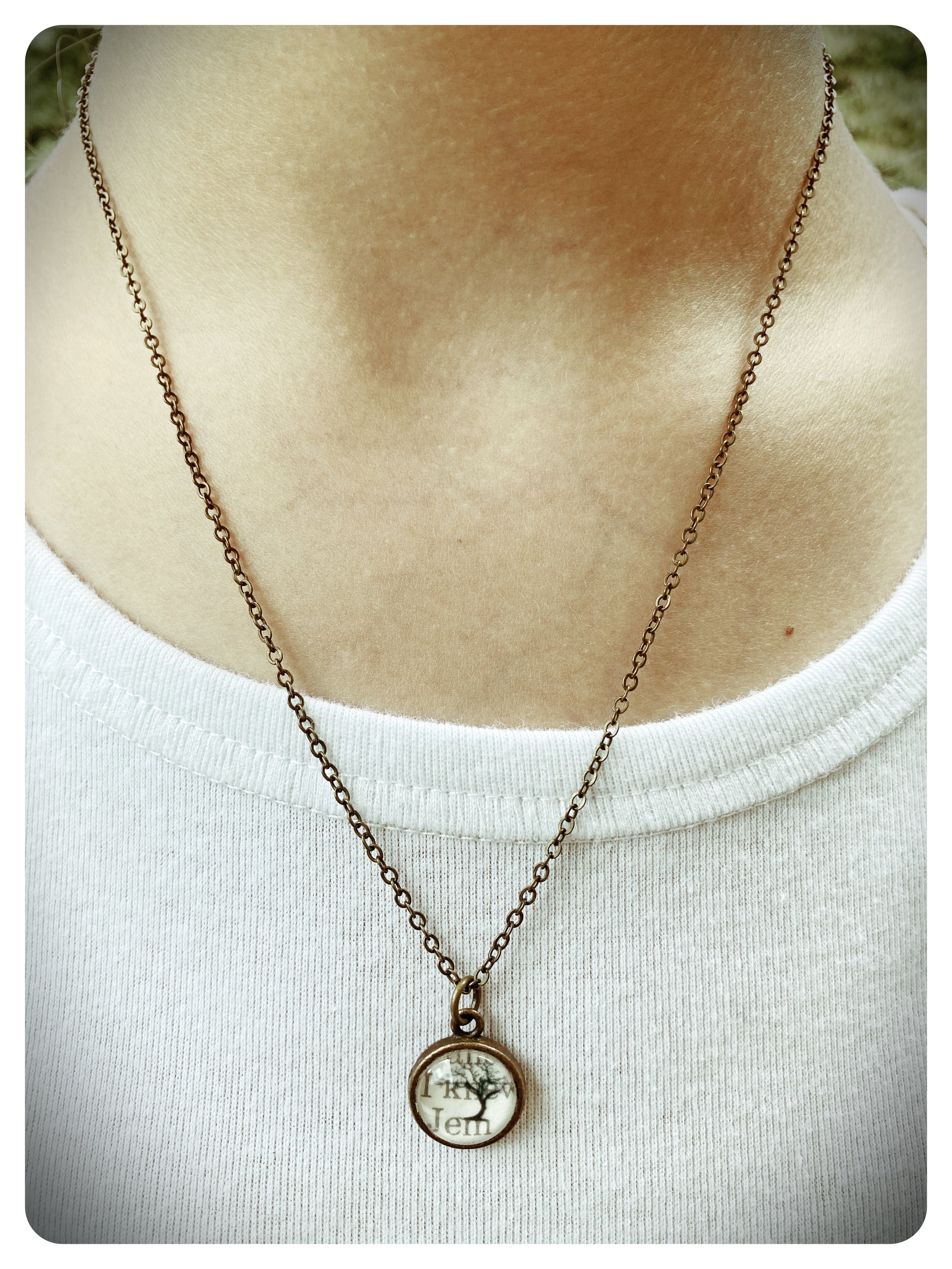 To Kill A Mockingbird Tree Small Necklace Marshall and Rose
